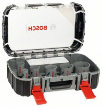 Bosch 6-dielna súprava HSS bimetalových dierových píl pre elektrikárov 22. 29. 35. 44. 51. 64 mm 2608580885