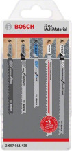 Bosch 15-teiliges Stichsägeblatt-Set für Multimaterial, T-Schaft
