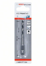 Bosch HSS PointTeQ Sechskantbohrer 4,2 mm