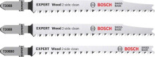 Bosch 3dílná sada pilových plátků T308B/BO EXPERT Wood 2-side clean