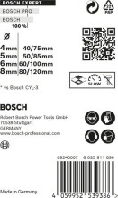 Bosch 4dílná sada vrtáků EXPERT MultiConstruction CYL-9, 4/5/6/8 mm