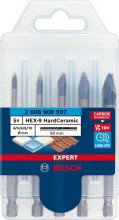 Bosch 5-teiliger Satz Fliesenbohrer EXPERT HEX-9 HardCeramic 4/5/6/8/10 mm 2608900597