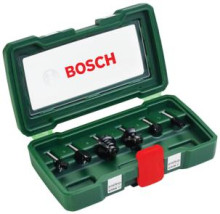 Bosch 6dílná sada fréz TC (6mm stopka) 2607019464