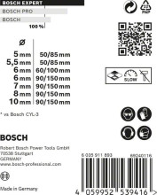 Bosch Zestaw wierteł EXPERT MultiConstruction CYL-9 5/5,5/6/6/7/8/10 mm, 7 szt.