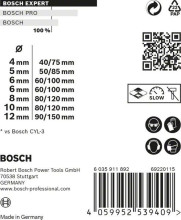 Bosch 7dílná sada vrtáků EXPERT CYL-9 MultiConstruction 4/5/6/6/8/10/12 mm