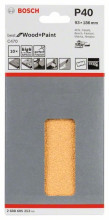 BOSCH Papier ścierny C470, opakowanie 10 sztuk; 115 x 107 mm, 240