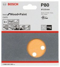 Bosch Schleifblatt C470, 5er-Pack  60; 120; 240,