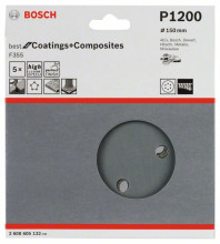 Bosch Papier ścierny F355, opakowanie 5 szt.