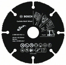 BOSCH Carbide Multi Wheel, víceúčelový tvrdokovem osazený kotouč do úhlové brusky - 125 mm; 1 mm; 22,23 mm