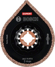 Bosch EXPERT 3 max AVZ 70 RT4 Platte zum Entfernen von Fugen für Multifunktionswerkzeuge, 70 mm