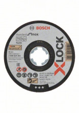 Bosch Plochý rezný kotúč Standard for Inox systému X-LOCK, 10 × 115 × 1 × 22,23 mm