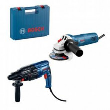 Bosch Profesionálna sada: vŕtacie kladivo GBH 240 + uhlová brúska GWS 750-125 S v kufríku 0615990M8H