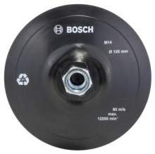 Bosch Gummischleifteller für Winkelschleifer, Klettverschluss, 125 mm - 2609256272