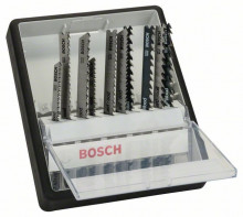Bosch 10-teiliges Stichsägeblatt-Set Metal, Robust Line, T-Schaft
