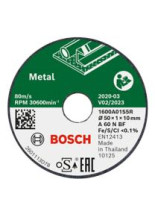 Bosch Gerade Trennscheiben Expert für Inox, 50 mm, 3 Stück 1600A01S5Y