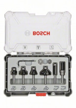 Bosch Súprava frézovacích bitov, zarovnávanie a zaobľovanie, 8 mm driek, 6ks