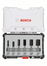 Bosch Fräser-Set, 6-teiliges Nutfräser-Set, 8-mm-Schaft