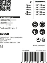 Bosch Zestaw wierteł do wierteł udarowych EXPERT SDS plus-7X 5/6/6/8/10 mm, 5 szt.