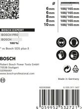 Bosch Zestaw wierteł udarowych EXPERT SDS plus-7X 6/6/8/8/10 mm, 5 szt.