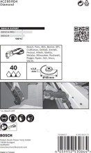 Bosch EXPERT Grout Segment Blade ACZ 85 RD4 Blatt für Multifunktionswerkzeuge, 85 mm
