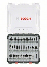 Bosch Mieszany zestaw frezów profilowych z wrzecionem Ø 6 mm, 30 szt., Mieszany