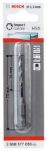 Bosch Špirálový vrták so šesťhrannou stopkou HSS 3,3 mm 2608577050