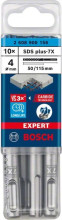 Bosch Vrták do kladiv EXPERT SDS plus-7X, 4 × 50 × 115 mm, 10 ks
