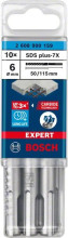 Bosch Wiertło udarowe EXPERT SDS plus-7X 6 x 50 x 115 mm, 10 szt.