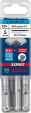 Bosch Wiertło udarowe EXPERT SDS plus-7X 5 x 50 x 115 mm, 10 szt.