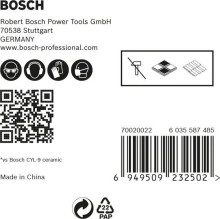 Bosch Vrtáky do střešních tašek EXPERT HEX-9 HardCeramic 5 mm, 5 ks