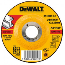 DeWALT Konvexe Metallschleifscheibe 115-22,2-6 mm DT42220