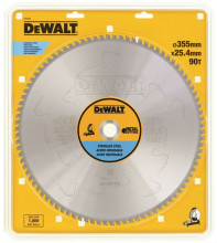 DeWALT DT1922 Extreme Sägeblatt zum Schneiden von Edelstahl 355x25,4 mm, 90 Zähne DT1922