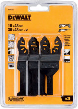 DeWALT Schneidmesser-Set für Holz, Nagelholz, Trockenbau und PVC, 3-teilig, DT20713
