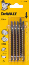 DeWALT pilový plátek HCS, na dřevo, 100 mm (5 ks) DT2165