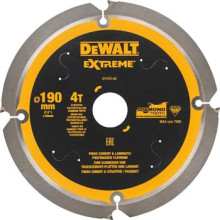 DeWALT Sägeblatt für Faserzement- und Laminatplatten, 190 x 30 mm, 4 Zähne DT1472