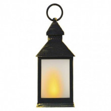 EMOS LED dekorácia – 6x lampáš mliečna čierna, 6x 3x AAA, vnútorný, vintage, časovač 1550001017