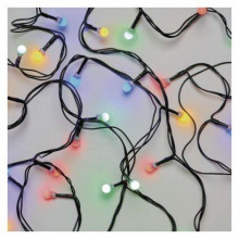 EMOS LED vianočná cherry reťaz – guličky, 20 m, vonkajšia aj vnútorná, multicolor, časovač 1550054001