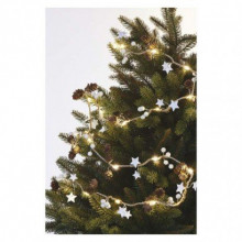 EMOS LED vianočná girlanda – šišky, 1,7 m, 2x AA, vnútorná, teplá biela 1550000095