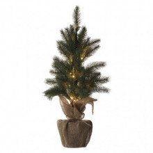 EMOS LED vianočný stromček, 52 cm, 3x AA, vnútorný, teplá biela, časovač 1550000024