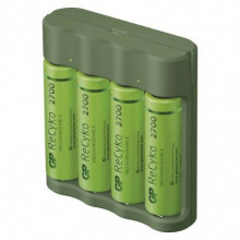 EMOS Nabíječka baterií GP Everyday B421 + 4× AA ReCyko 2700 + USB 1604842110