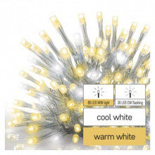 EMOS Standard LED spoj. reťaz blikajúca – cencúle, 2,5 m, vonkajšia, teplá/studená biela 1550013000