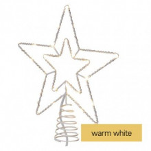 EMOS Standard LED spojovacia vianoč. hviezda, 28,5 cm, vonkaj. aj vnútor., teplá biela 1550010006
