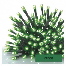 EMOS Standard LED spojovacia vianočná reťaz, 10 m, vonkajšia aj vnútorná, zelená 1550015000