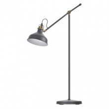 EMOS Stojací lampa ARTHUR na žárovku E27, 150cm, tmavě šedá 1538170000