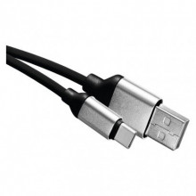 EMOS USB kábel 2.0 A/M - C/M 1m čierny 2335072501
