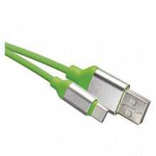 EMOS USB kabel 2.0 A/M - C/M 1m zelený 2335072503