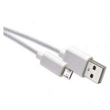 EMOS USB kabel 2.0 A/M - micro B/M 1m bílý 2335070610