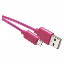 EMOS USB kabel 2.0 A/M - micro B/M 1m růžový 2335070640