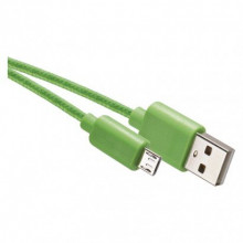EMOS USB kábel 2.0 A/M - micro B/M 1m zelený 2335070630