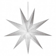EMOS LED hviezda papierová závesná, 60 cm, vnút. 1550005010